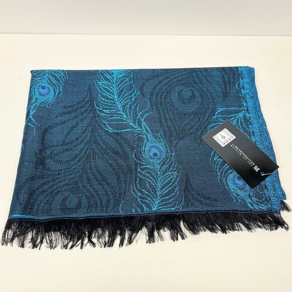 Metropolitan Museum of Art Maurice Pillard Verneuil Peacock Feather Shawl Scarf - Picture 2 of 8